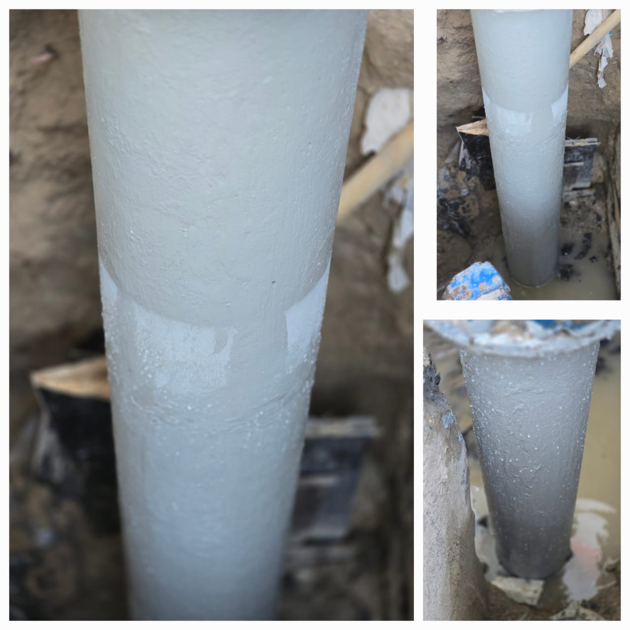 Underground pipe field joint surface preparation and protective coating in Abu Dhabi