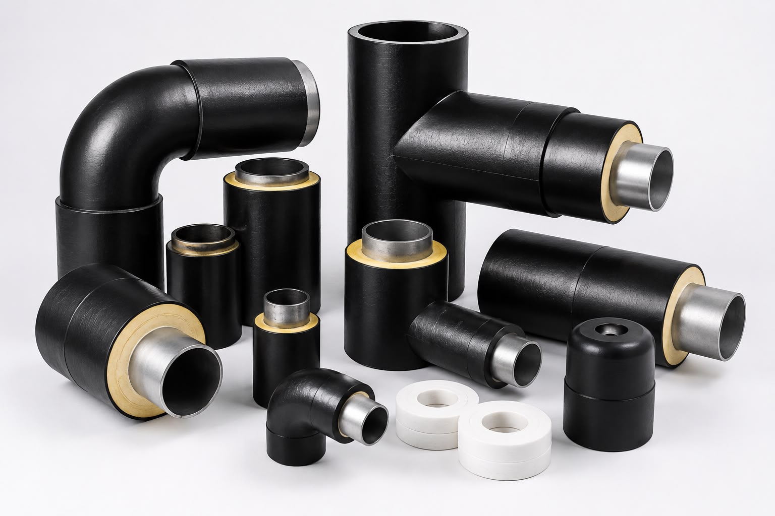 Customized site preinsulated piping products for district cooling network projects