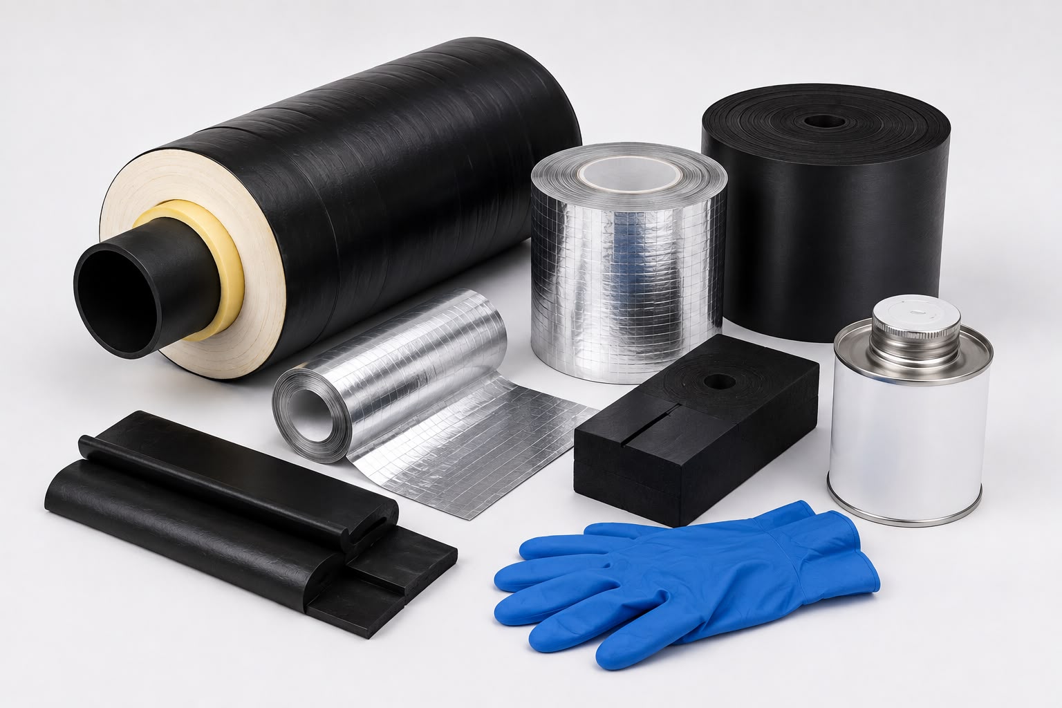 Preinsulated chilled water pipeline field joint insulation and sealing solution