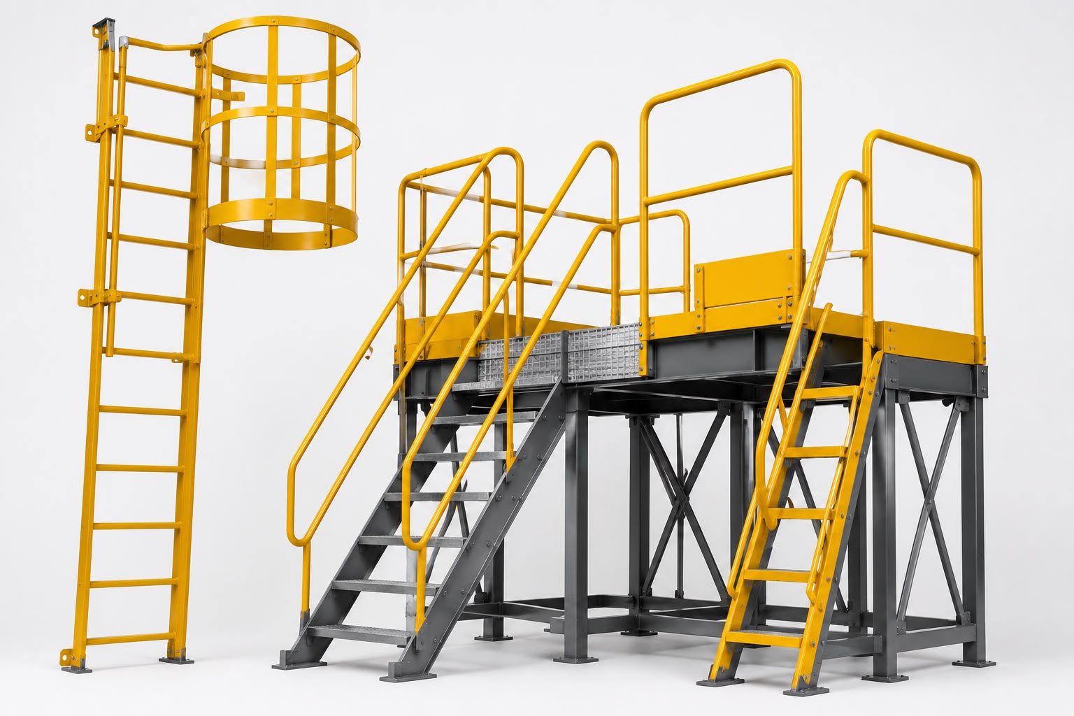 GRP ladders and customized access products for industrial and cooling tower applications