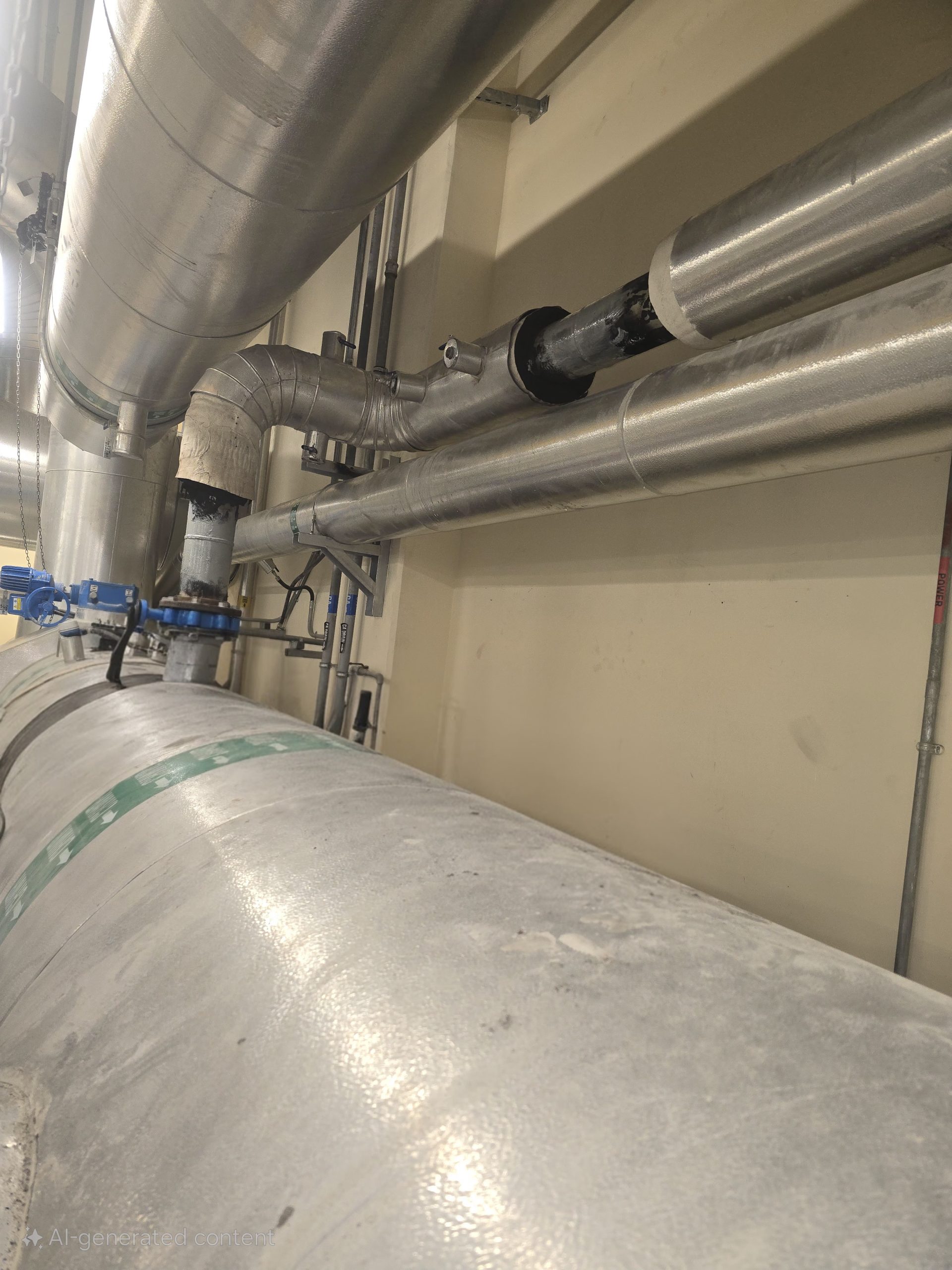 HVAC and chilled water line relocation at Danat district cooling plant Abu Dhabi
